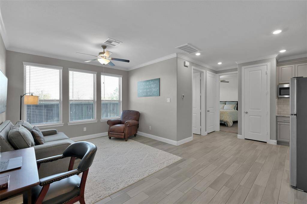Living space of private quarters