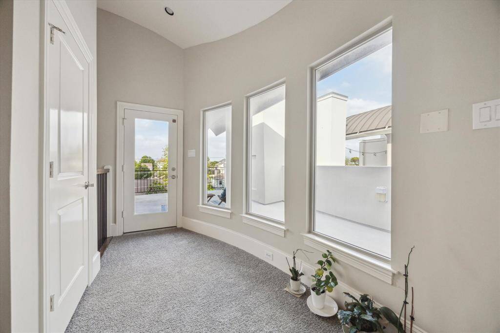 The fourth floor is where you access the rooftop patio.  The townhome was designed to accommodate an elevator that goes all the way up to the 4th floor, so everyone can enjoy what it has to offer.