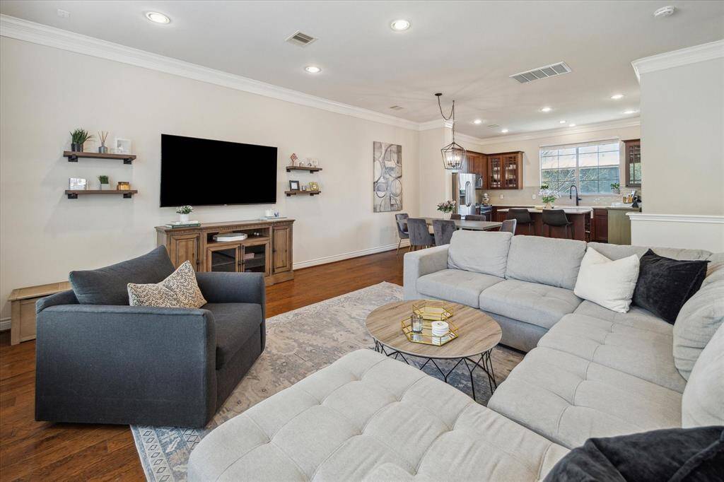 Another look at the living room—versatile and spacious enough to suit any furniture arrangement.