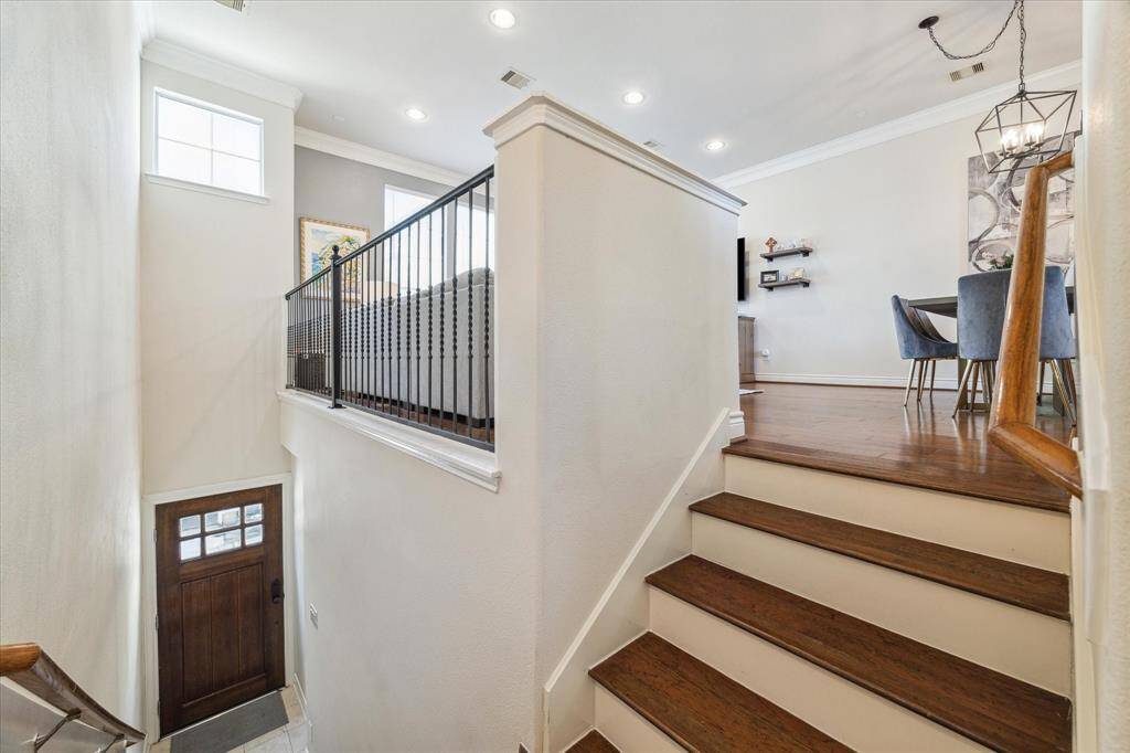 Step inside and head upstairs to the second floor.