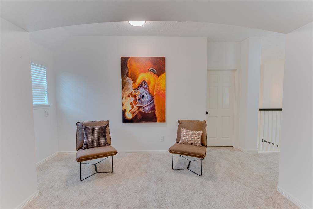 Upstairs game room area