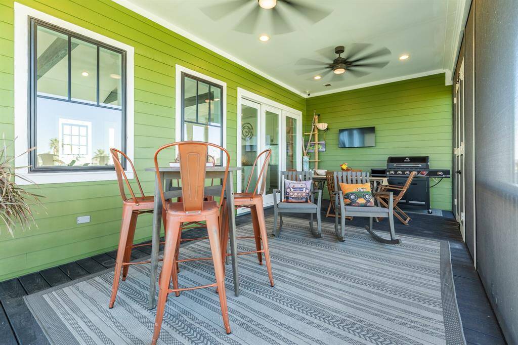 Outside Porch includes hurricane shutters.