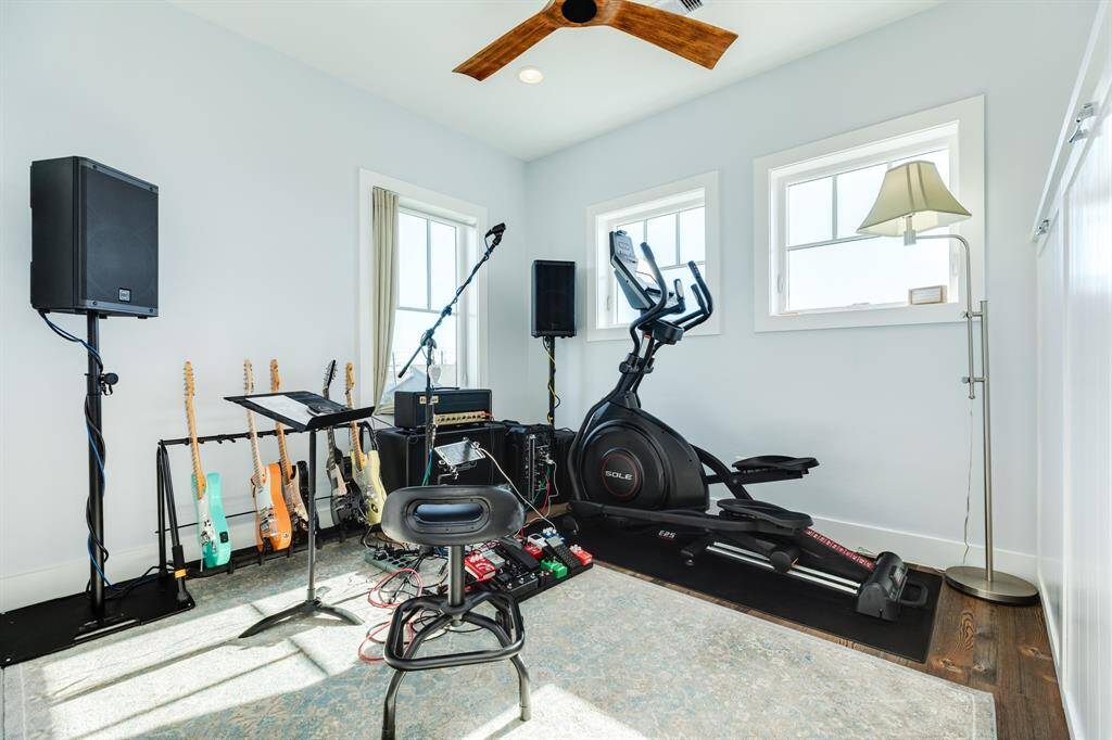 Bedroom 4 with a Full size Murphy bed and extra soundproofing. Great space for  musicians or guitarists.