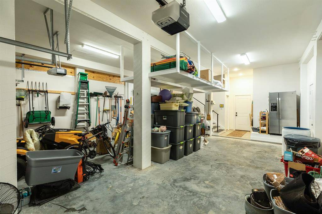 Oversize double garage with plenty of storage Built in dehumidifier for the entire house