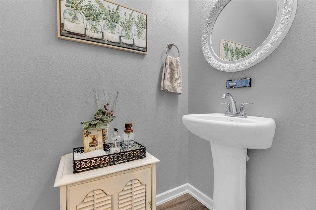 Half bath located on the first floor.