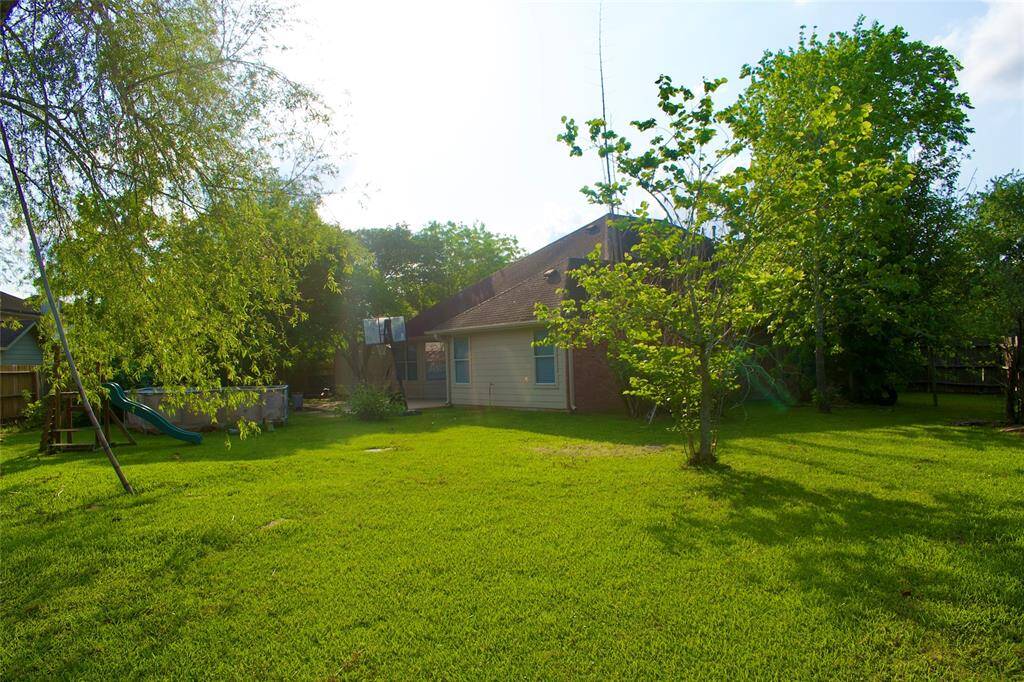 Large backyard