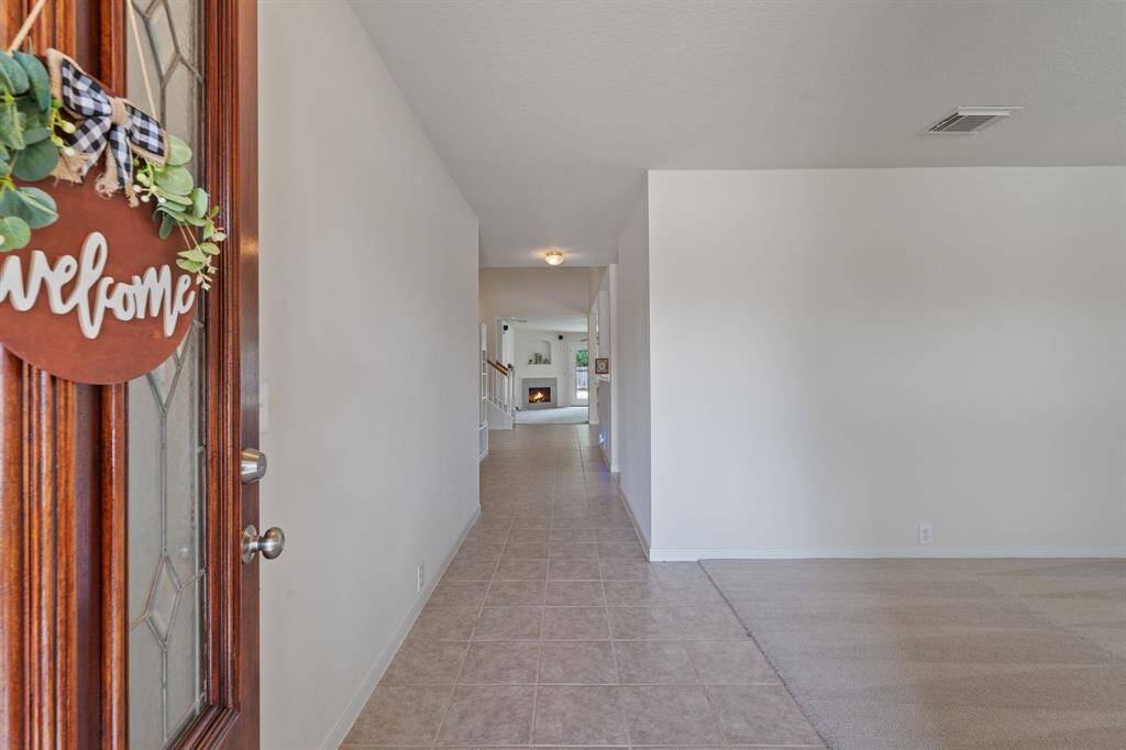 Front entry way with family room off to the right.