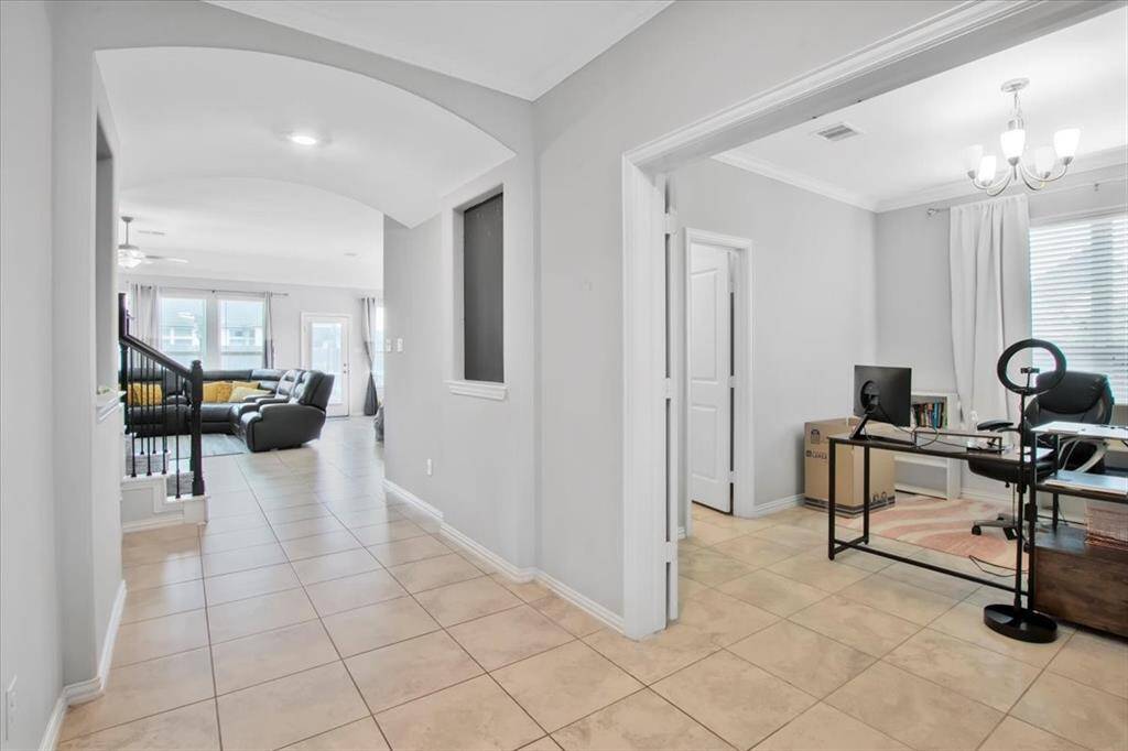 Private home office with French doors, ideal for remote work or study