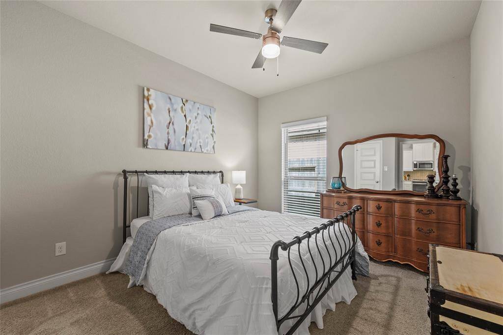 The Jack-and-Jill bathroom is shared between bedroom 2 and the hallway near bedrooms 3 and 4.