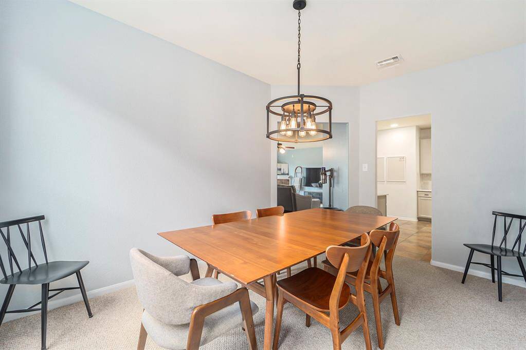 Another view of the dining room.