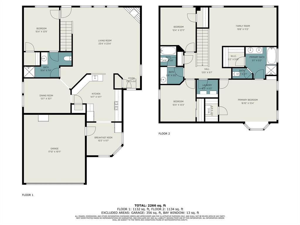 1st and 2nd floor