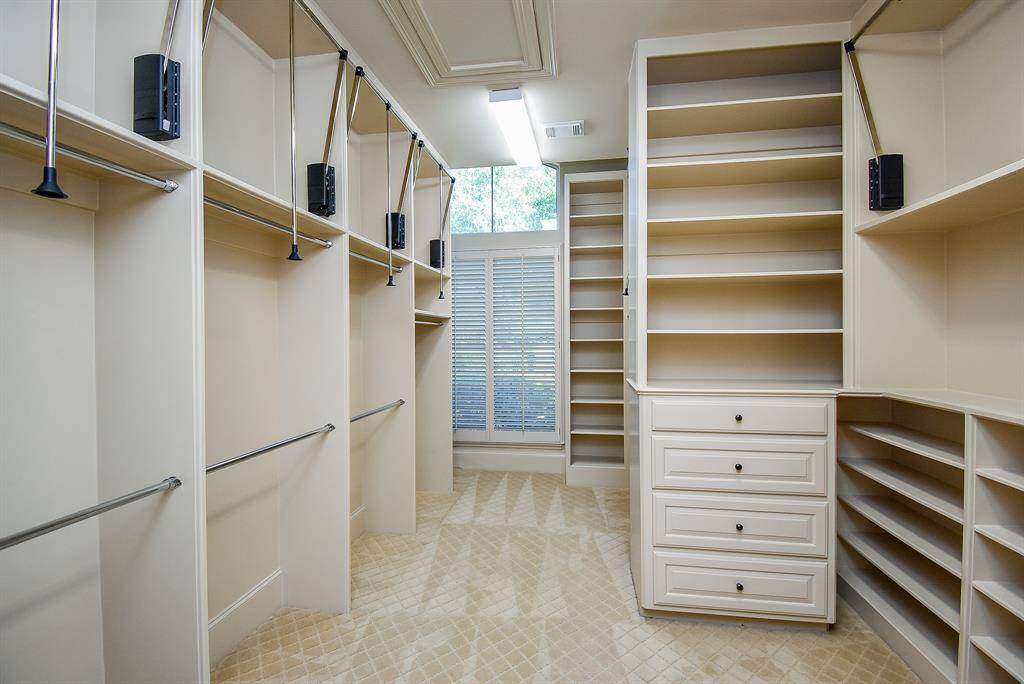 Look at this closet and this picture couldn't get all of it! Anyone with a lot of clothes will be very happy with this!