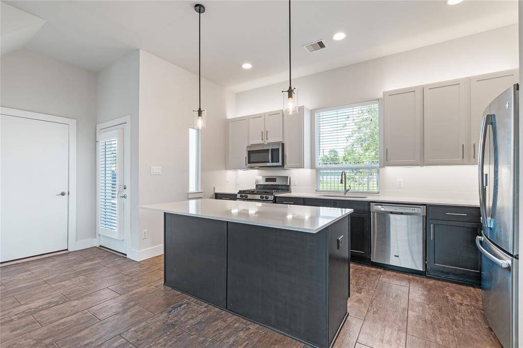 Your cabinets are underlit with LED lighting as well as from above for a nice accent.