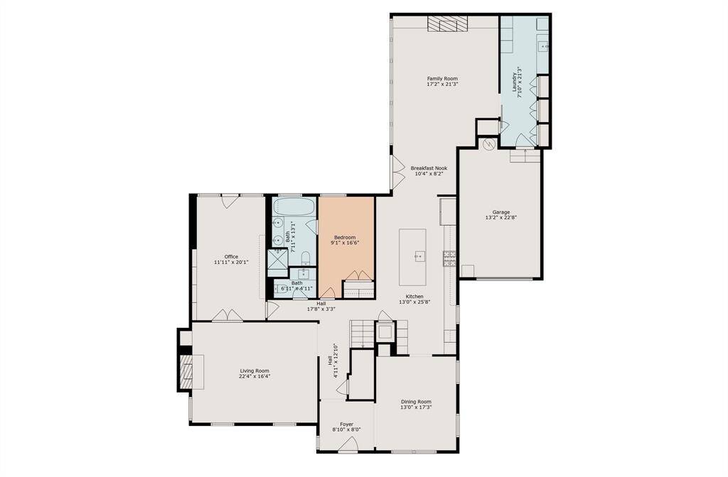 Downstairs Floor Plan