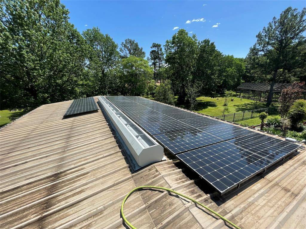 Solar panels on the workshop