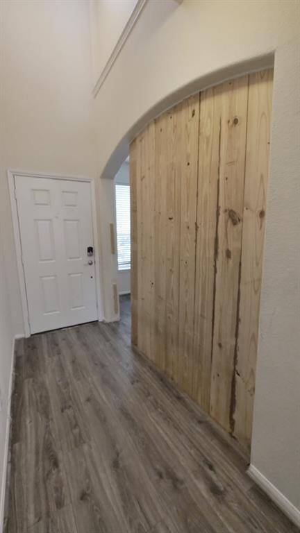 Front door and Flex room