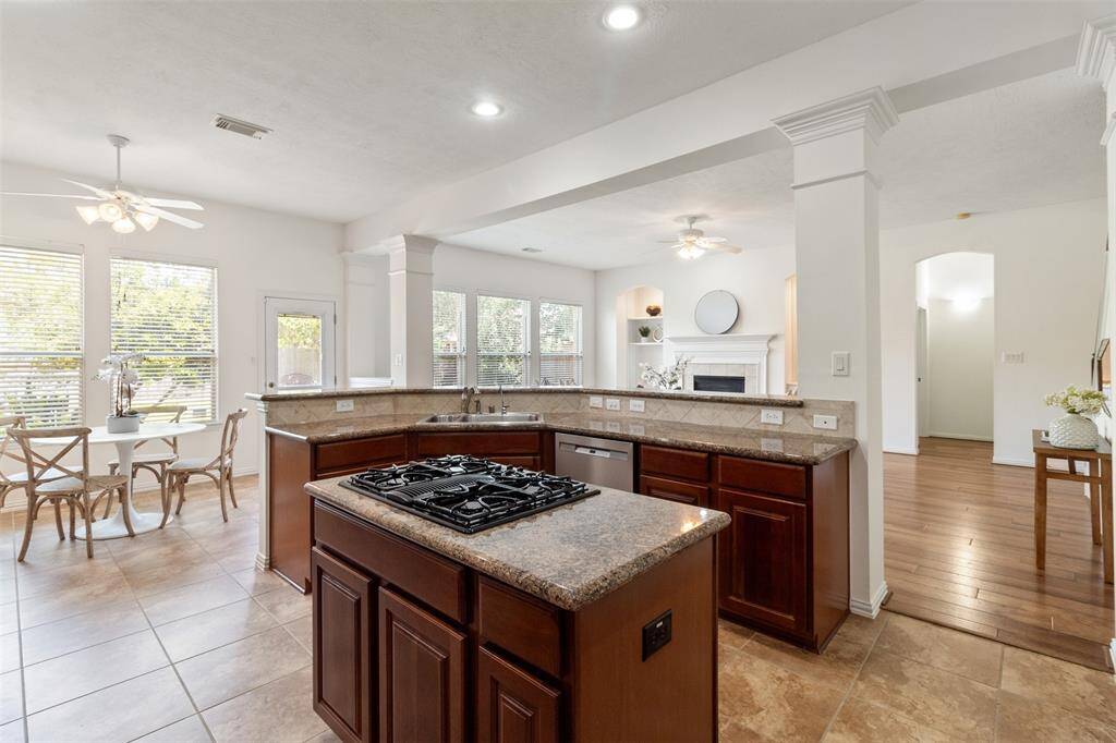 You're ready to entertain family and friends with this large kitchen that opens up to the breakfast room and living room.