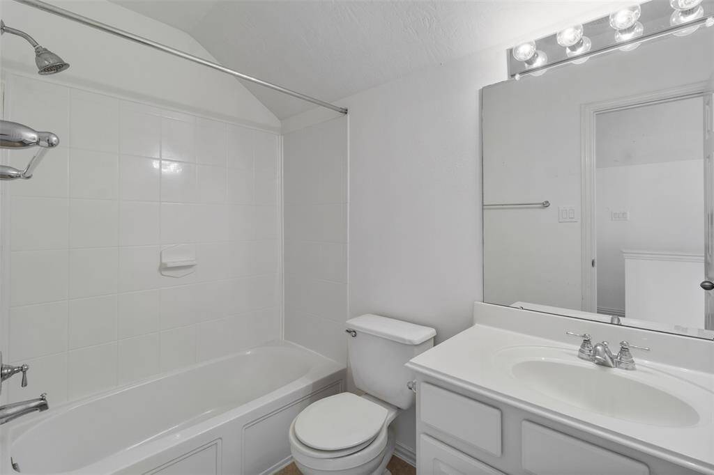 A full size bath is also upstairs for friends or family who need it as well as a large walk-in closet.