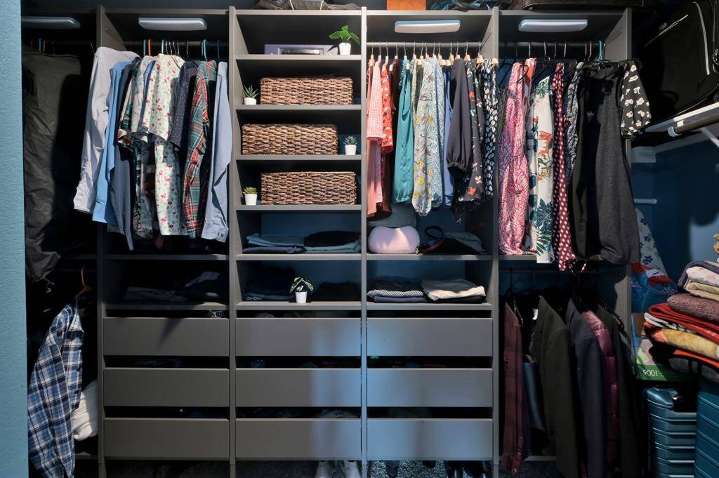 Enjoy a custom closet to accommodate all of your storage needs.