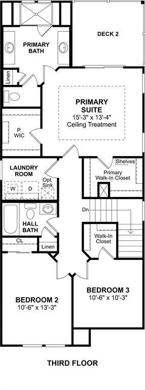 The Rivercrest floor plan by K. Hovnanian Homes. 3rd Floor shown. *Prices, plans, dimensions, features, specifications, materials, and availability of homes or communities are subject to change without notice or obligation.