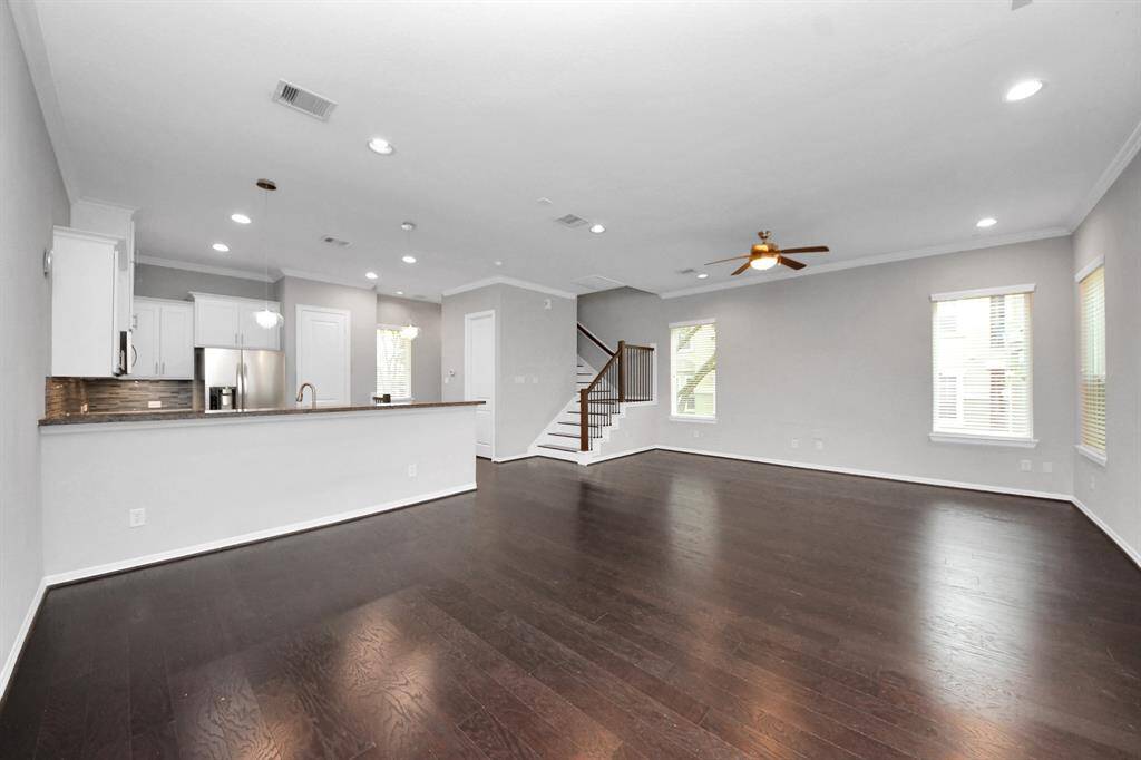 Plenty of space for dining setup and living setup