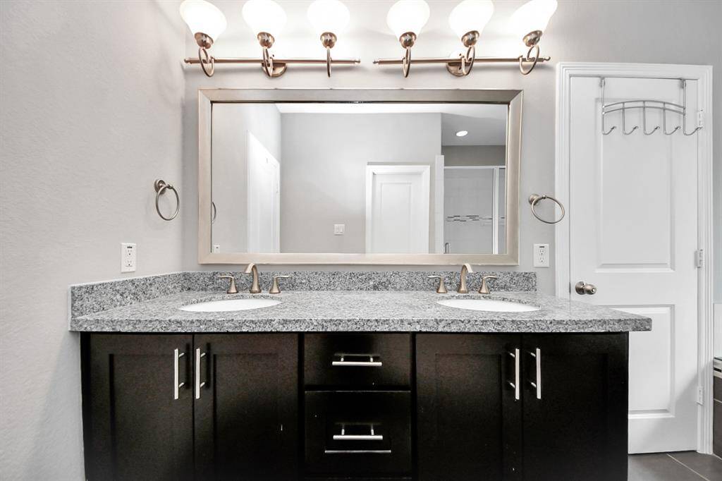 Double vanity primary bathroom