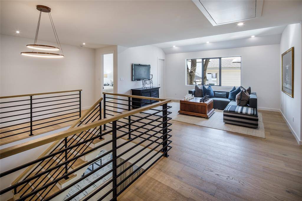 Second floor game room dedicated for playing games, relaxing and entertaining guests