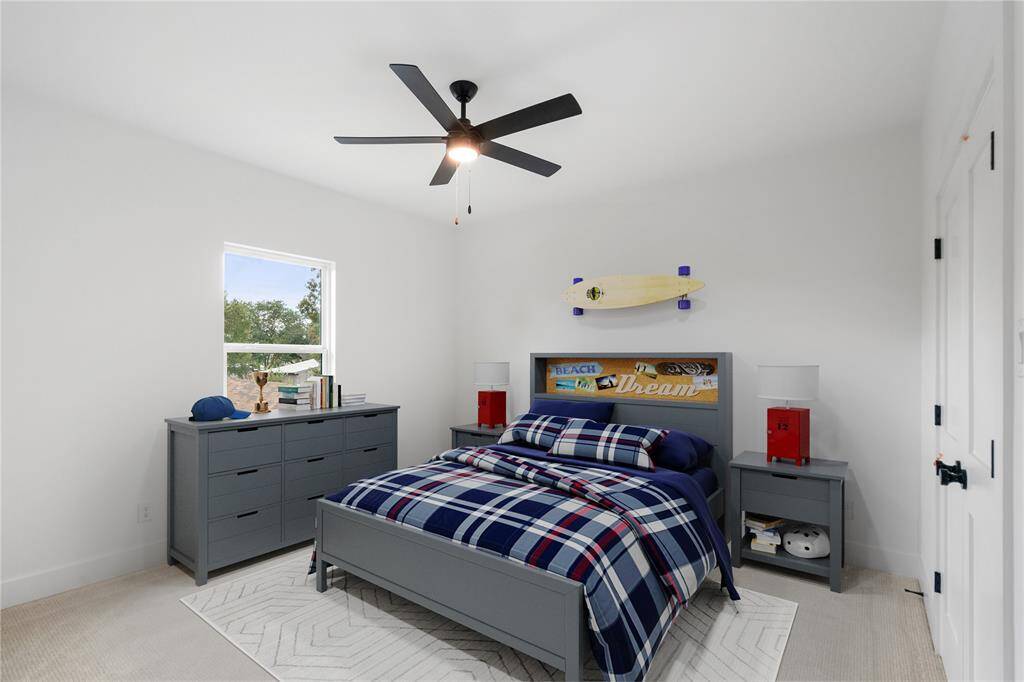 Virtually staged Bedroom 3