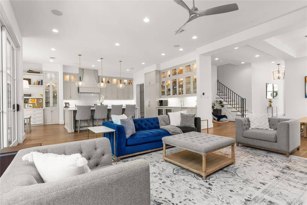 Open concept living room / kitchen / dining is the heart of the home