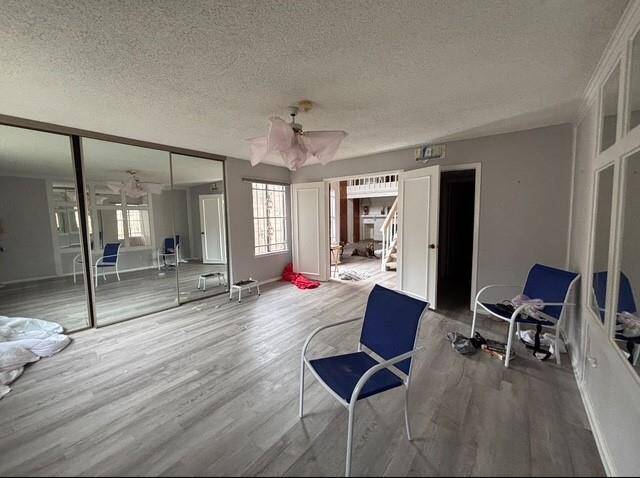 The mirrors accent the size of this first floor owner's retreat.