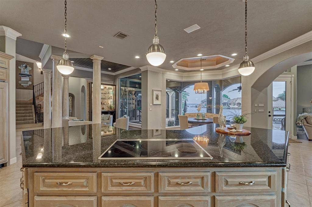 Imagine cooking with this view of the lake!