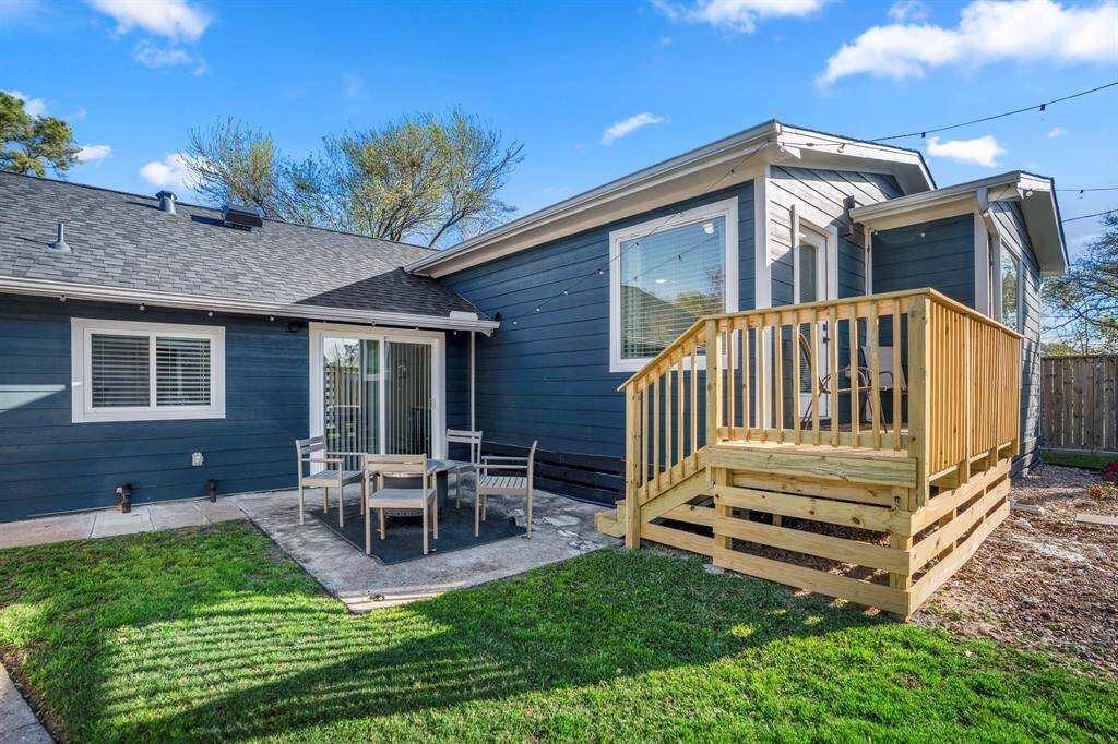 Newly built upper deck is another sitting area just outside the primary bedroom.