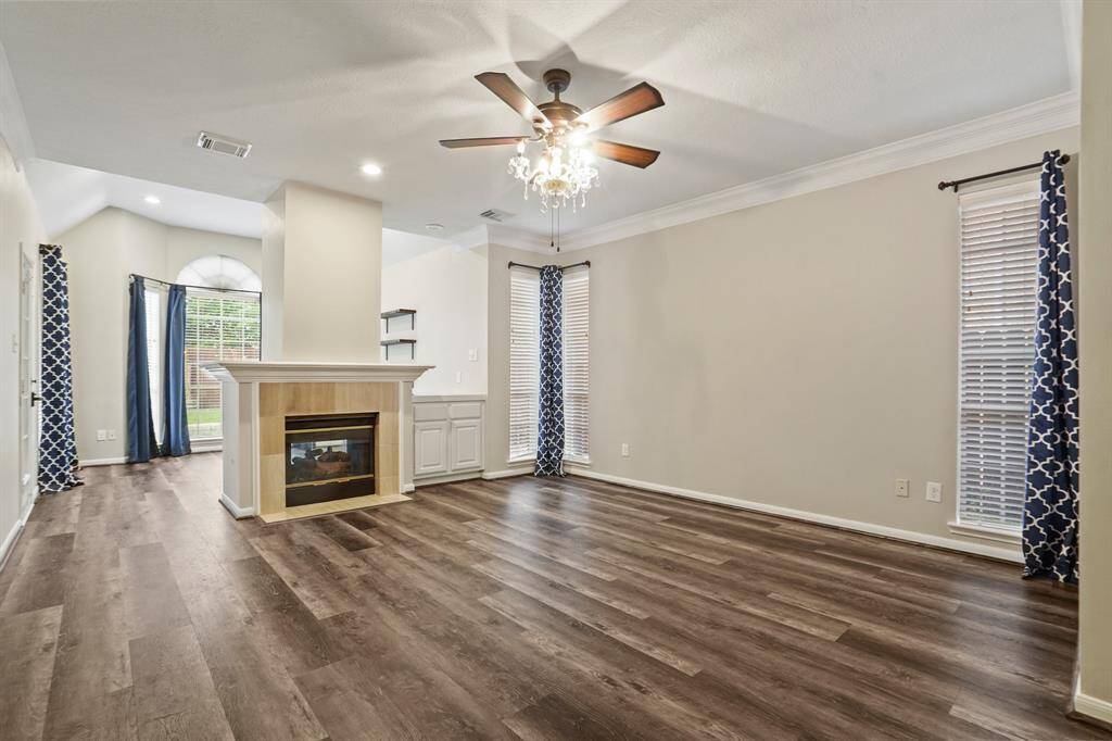 Your tranquil master bedroom also has a double sided gas fireplace.
