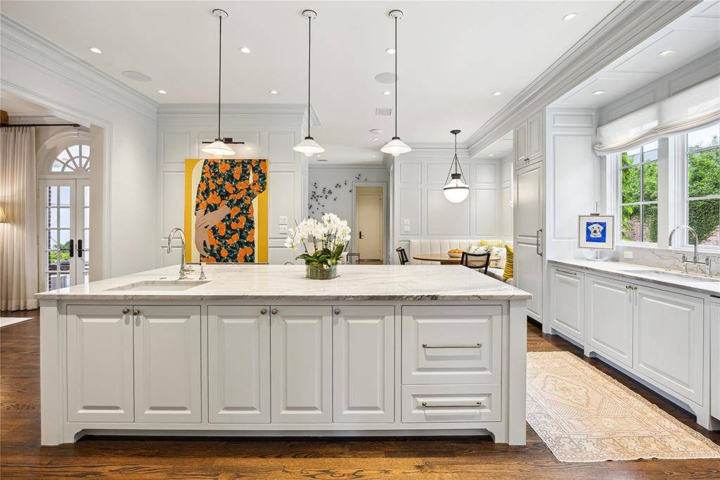 Another view of the Kitchen showing the paneled appliances.