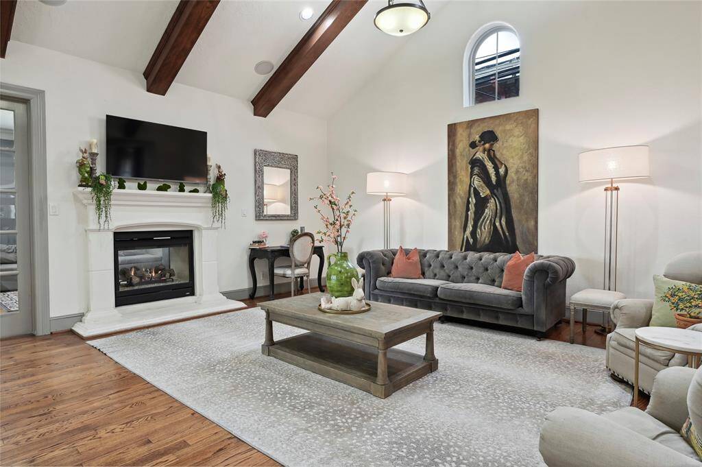 Beautiful living opens into the bonus room!