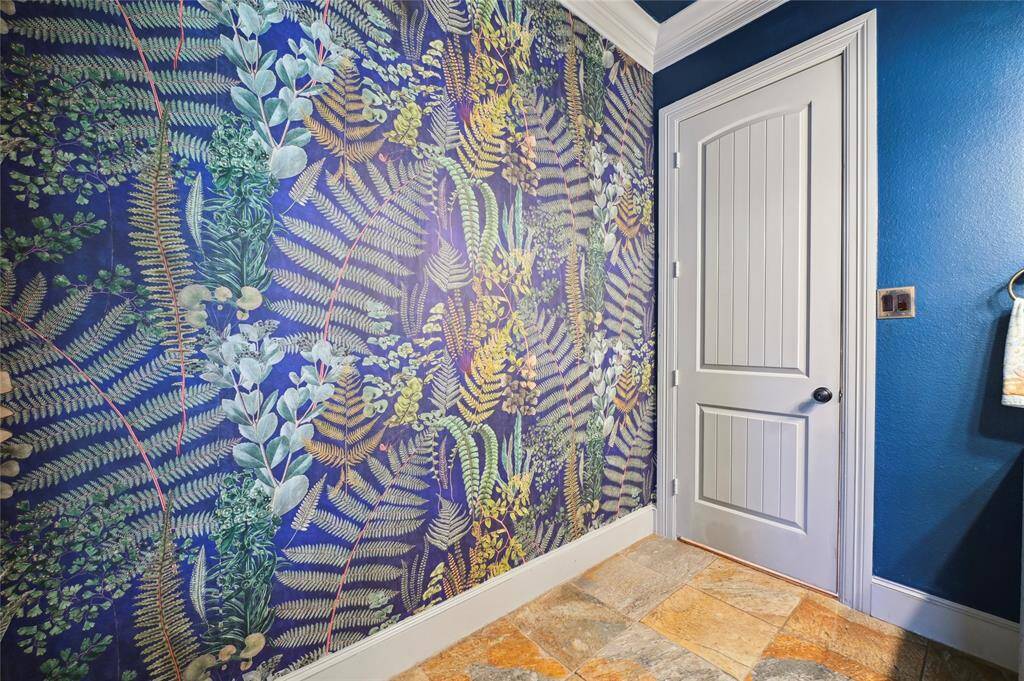 Downstairs powder room!