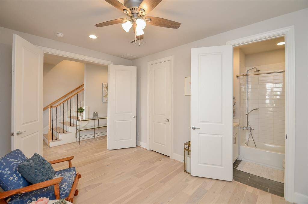 Seller added ceiling fans throughout bedrooms.