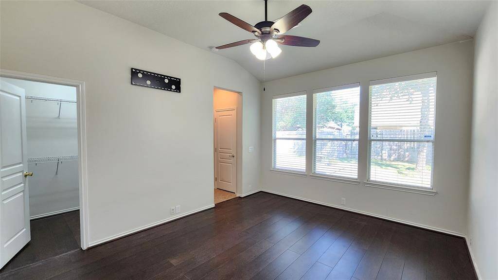 Master bedroom with walk-in master closet