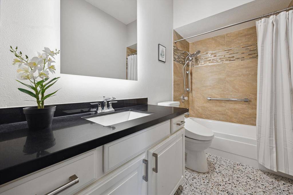 Remodeled bathroom.