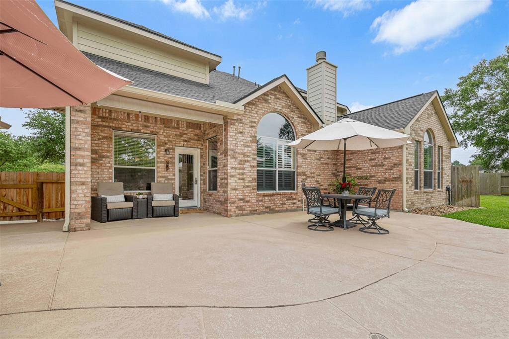 Plenty of patio space to entertain family and friends.  The patio was resurfaced in February 2025.