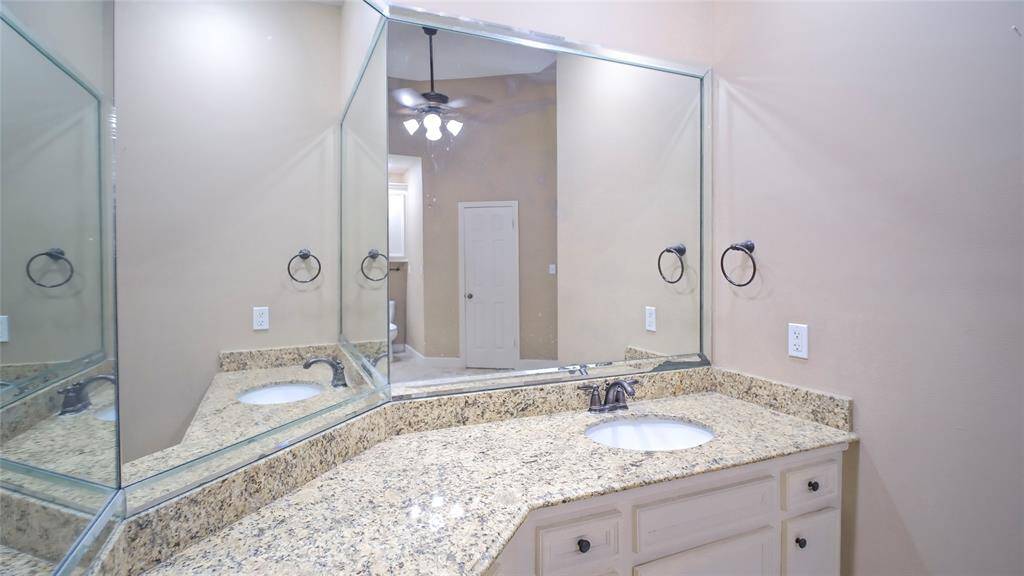 Spacious master bathroom