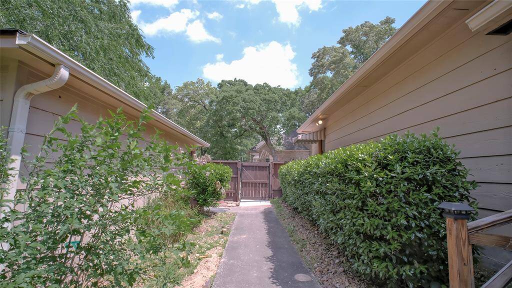 Back way leading to garage