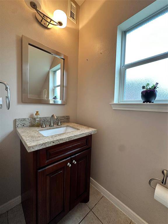 Downstairs powder room