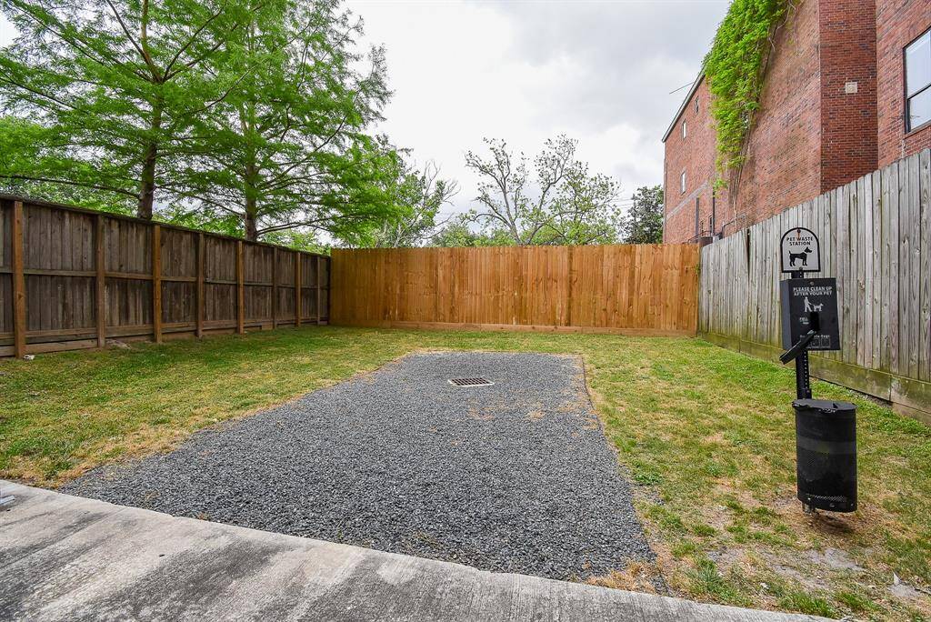 Dog park located within the gated community