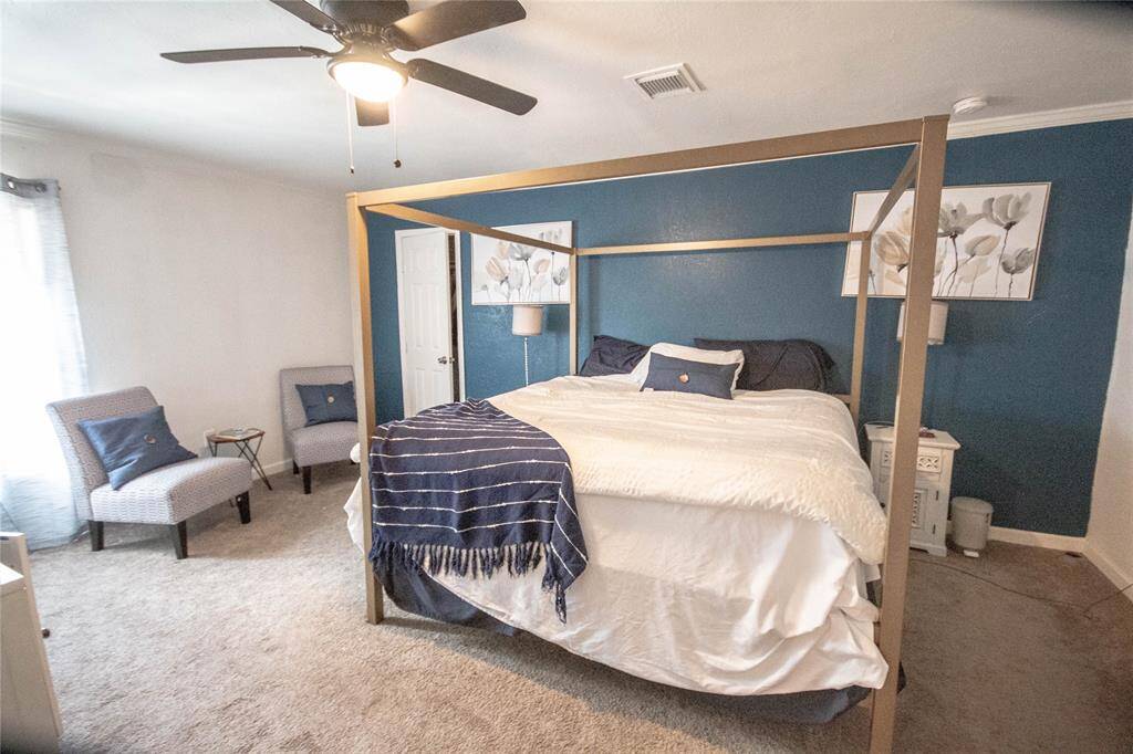 Unit three has two bedrooms and this is the large primary bedroom.