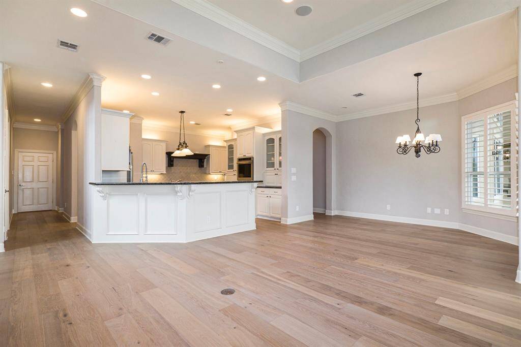 Beautiful New Euro White Oak flooring throughout the main rooms of the first floor