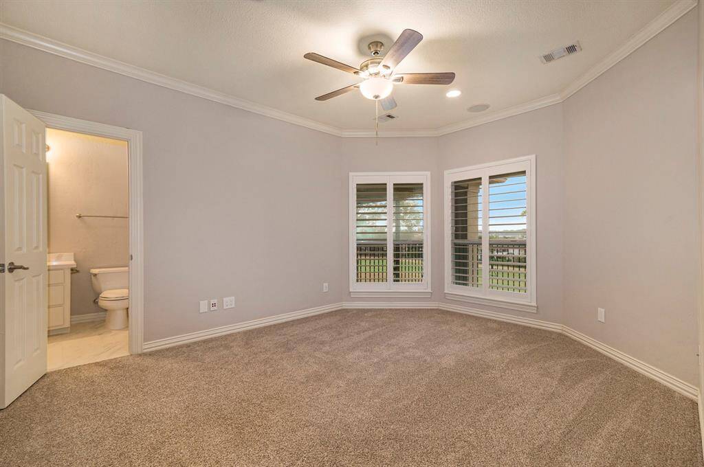 Upstairs bedroom with fully updated private bath