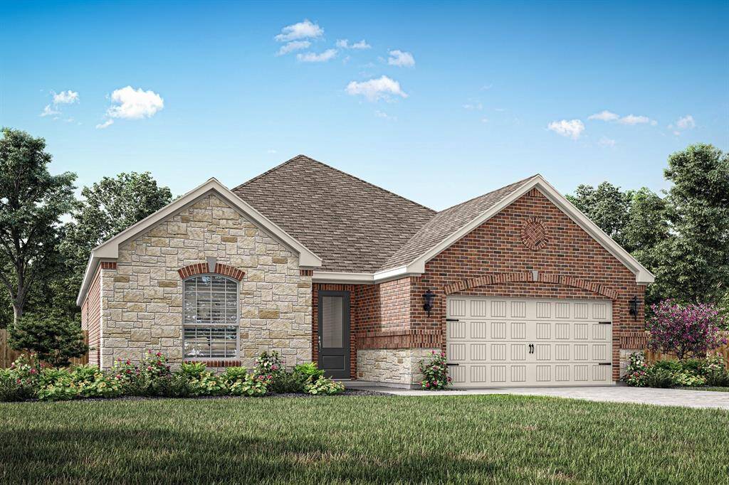 The Chatfield Plan by LGI Homes. Rendering of home to be built at 3121 Banyan Drive. Estimated completion date of 08/30/2025