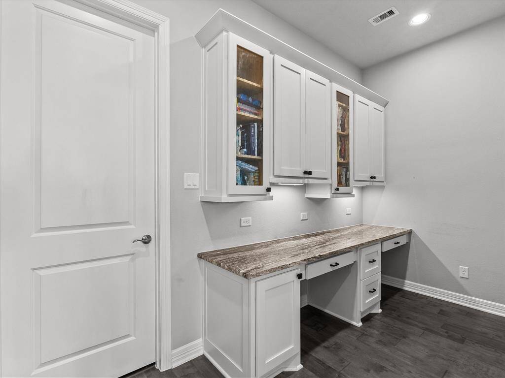 Desk area off the kitchen