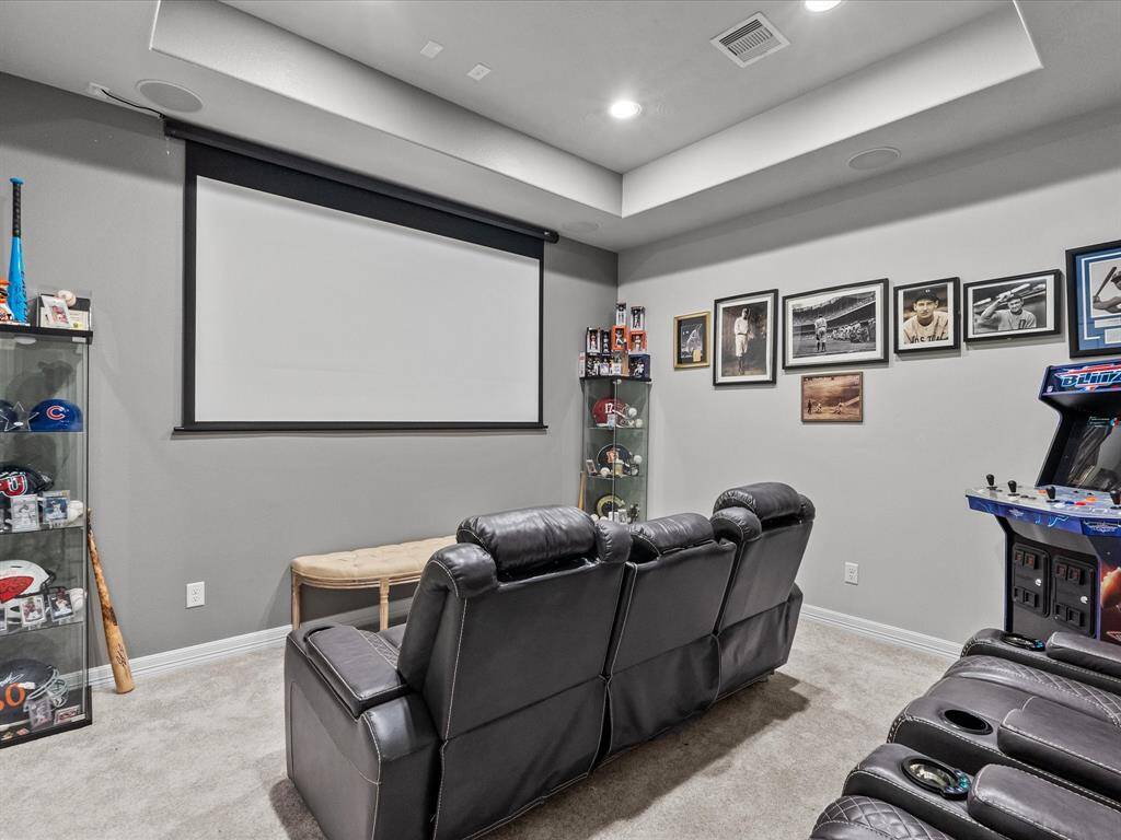 Upstairs media room